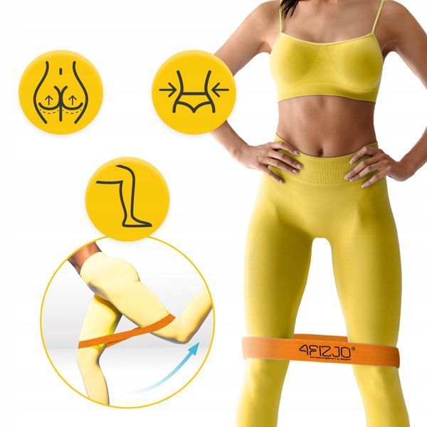 Резинка для фітнесу та спорту із тканини 4FIZJO Flex Band 1-5 кг Orange (P-5907739310927) P-5907739310927 фото