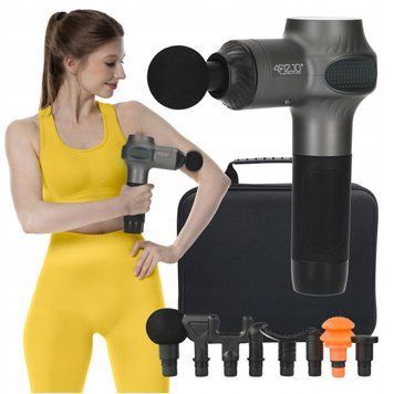 Ручний перкусійний масажер 4FIZJO Massage Gun Active 30 Вт масажний пістолет (P-5907739319937) 4FJ0592 фото