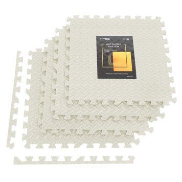 Мат-пазл (ластівчин хвіст) Cornix Mat Puzzle EVA 120 x 120 x 1 cм XR-0231 Cream XR-0231 фото