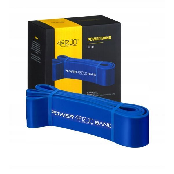 Еспандер-петля 4FIZJO Power Band 64 мм 36-46 кг резина для фітнесу і спорту Blue (P-5907222931097) 4FJ1097 фото