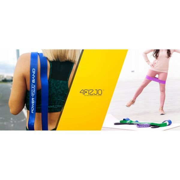 Еспандер-петля 4FIZJO Power Band 64 мм 36-46 кг резина для фітнесу і спорту Blue (P-5907222931097) 4FJ1097 фото