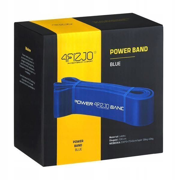 Еспандер-петля 4FIZJO Power Band 64 мм 36-46 кг резина для фітнесу і спорту Blue (P-5907222931097) 4FJ1097 фото