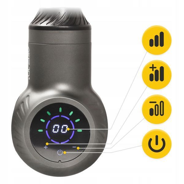 Ручний перкусійний масажер 4FIZJO Massage Gun Active 30 Вт масажний пістолет (P-5907739319937) 4FJ0592 фото
