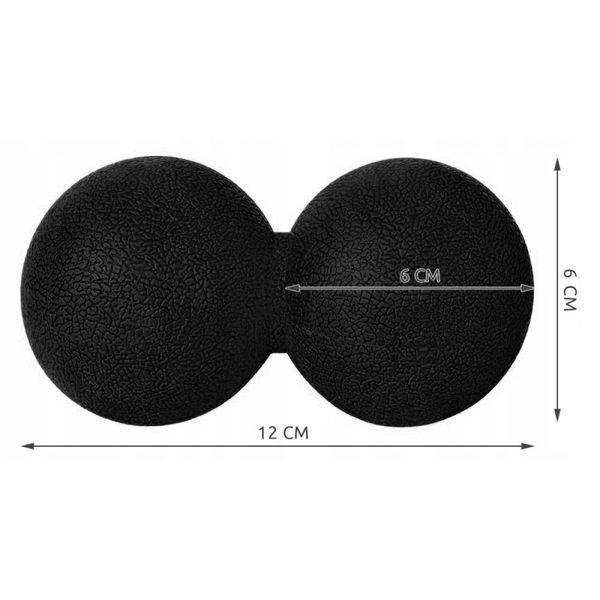 Масажний м'яч подвійний Springos Lacrosse Double Ball 6 x 12 см FA0022 FA0022 фото