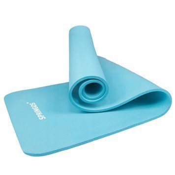 Коврик (мат) для йоги та фітнесу Springos NBR 1 см YG0033 Sky Blue YG0033 фото