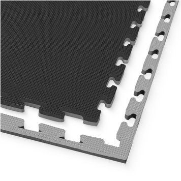 Мат-пазл (ласточкин хвіст) 4FIZJO Mat Puzzle EVA 100 x 100 x 2 cм Black/Grey (P-5907739316226) P-5907739316226 фото
