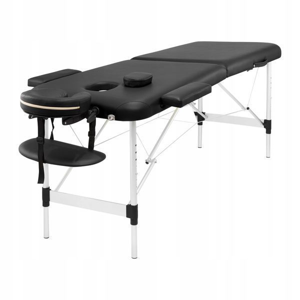 Масажний стіл складний 4FIZJO Massage Table Alu W70 Black (P-5907739318398) TABLEW70BLACK фото