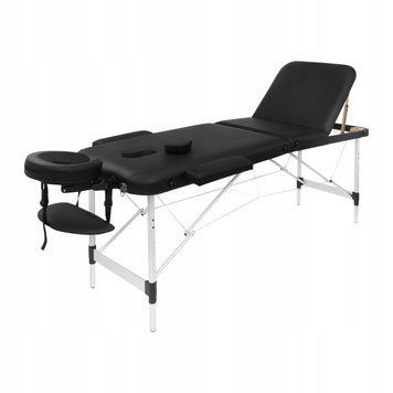 Масажний стіл складний 4FIZJO Massage Table+ Alu W60 Black (P-5907739318381) TABLE+W60BLACK фото