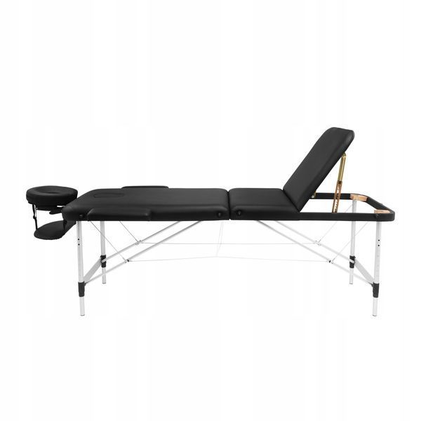 Масажний стіл складний 4FIZJO Massage Table+ Alu W60 Black (P-5907739318381) TABLE+W60BLACK фото