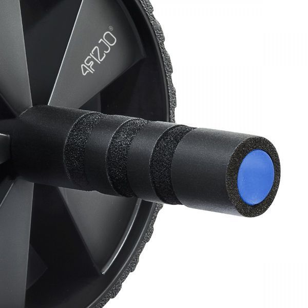 Ролик (гімнастичне колесо) для преса 4FIZJO Ab Wheel Black/Blue (P-5907739314857) 4FJ0429 фото