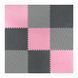 Мат-пазл (ласточкин хвіст) 4FIZJO Mat Puzzle EVA 180 x 180 x 1 cм 4FJ0157 Black/Grey/Pink 4FJ0157 фото 3