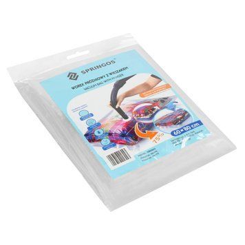 Вакуумний пакет для зберігання речей Springos 70 x 100 см з вішаком VB0005 VB0005 фото