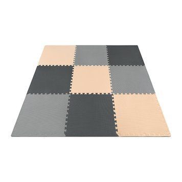 Мат-пазл (ласточкин хвіст) 4FIZJO Mat Puzzle EVA 180 x 180 x 1 cм 4FJ0158 Black/Grey/Biege 4FJ0158 фото
