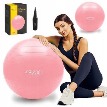 М'яч для фітнесу (фітбол) 4FIZJO 55 см Anti-Burst Pink (P-5907739316271) 4FJ0398 фото
