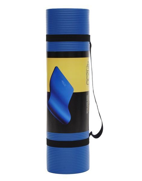 Килимок (мат) спортивний 4FIZJO NBR 180 x 60 x 1.5 см для йоги та фітнесу Blue (P-5907222931035) 4FJ0112 фото