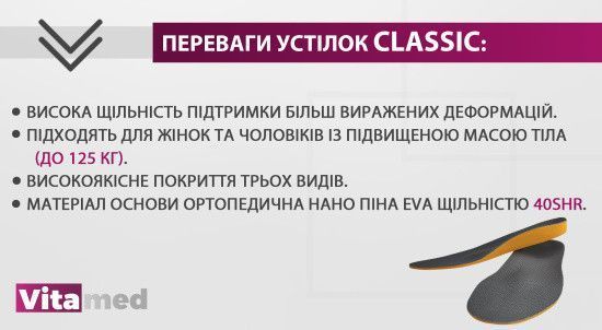 Індивідуальні ортопедичні устілки Vitamed Classic Perforated Grey (Україна/Італія) CLASSIC PERFORATED GREY фото