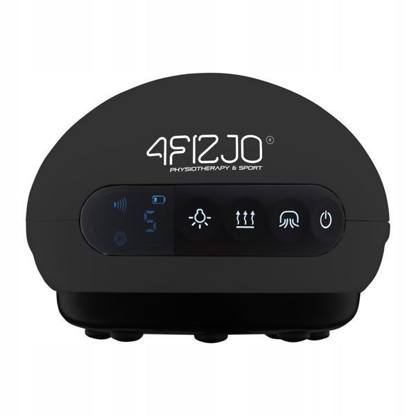 Масажна вакуумна банка 4FIZJO акумуляторна з ІЧ прогрівом Black (P-5907739318695) 4FJ0517 фото