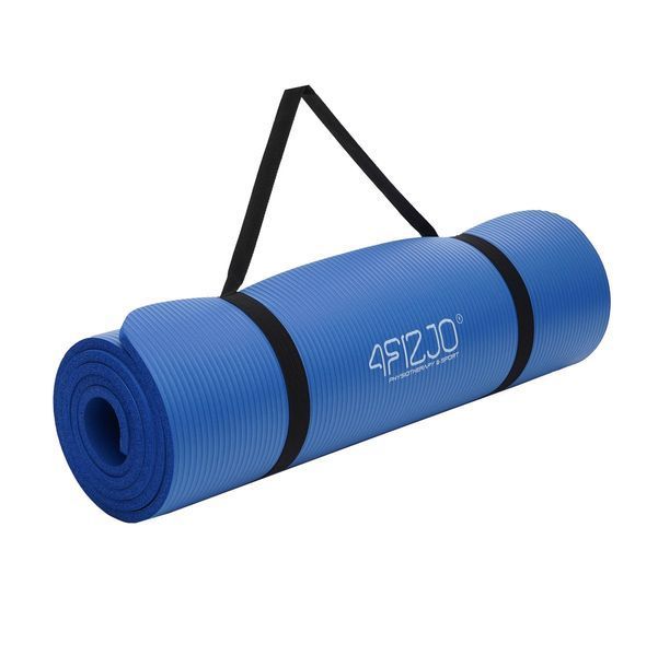 Килимок (мат) спортивний 4FIZJO NBR 180 x 60 x 1.5 см для йоги та фітнесу Blue (P-5907222931035) 4FJ0112 фото