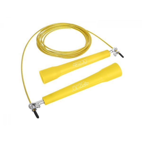 Скакалка швидкісна для кросфіту 4FIZJO Standard+ Yellow (P-5907739311535) 4FJ0184 фото