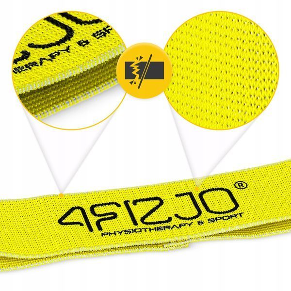 Резинка для фітнесу та спорту із тканини 4FIZJO Flex Band 23-29 кг Yellow (P-5907739311702) P-5907739311702 фото