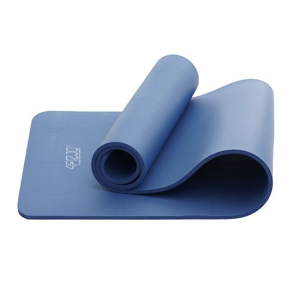 Килимок (мат) спортивний 4FIZJO NBR 180 x 60 x 1 см для йоги та фітнесу Navy Blue (P-5907739316974) 4FJ0432 фото