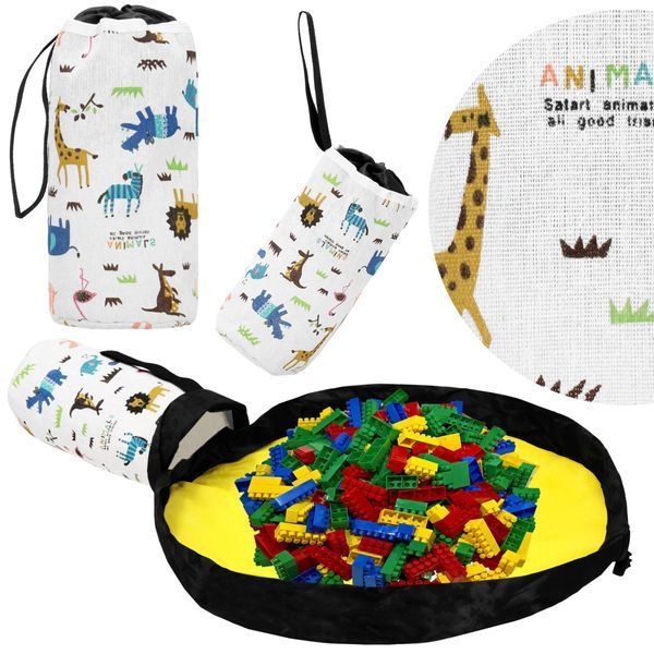 Кошик-сумка для зберігання з килимком Springos 2 л текстильний для іграшок та аксесуарів HA0132 HA0132 фото