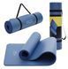 Килимок (мат) спортивний 4FIZJO NBR 180 x 60 x 1 см для йоги та фітнесу Navy Blue (P-5907739316974) 4FJ0432 фото 1