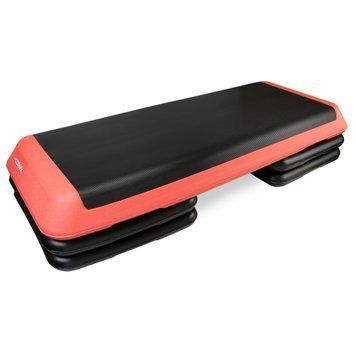 Степ-платформа 3-ступінчаста Cornix Pro 109 х 41 х 10-20 см XR-0404 Black/Red XR-0404 фото