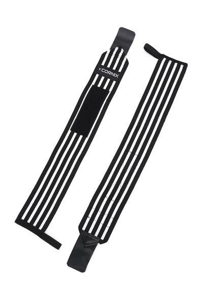 Бинти для зап'ясть (кистьові бинти) Cornix Wrist Wraps XR-0194 Black/White XR-0194 фото