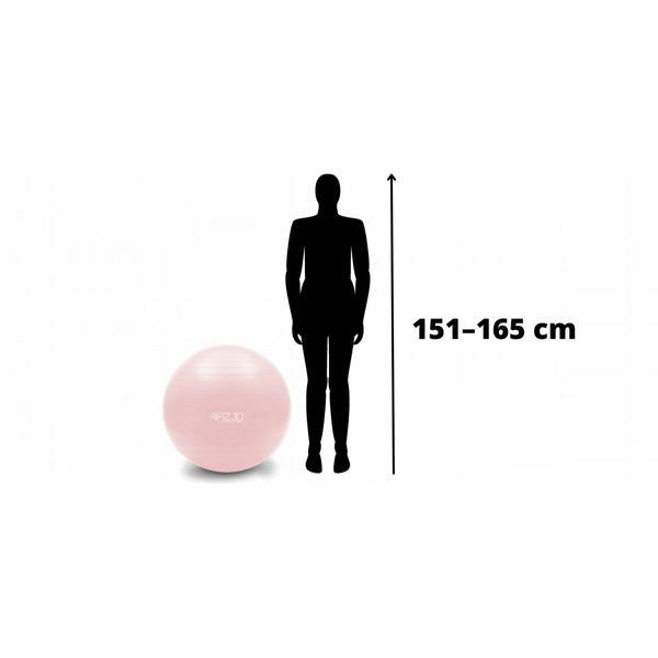 М'яч для фітнесу (фітбол) 4FIZJO 65 см Anti-Burst Pink (P-5907739317384) 4FJ0401 фото