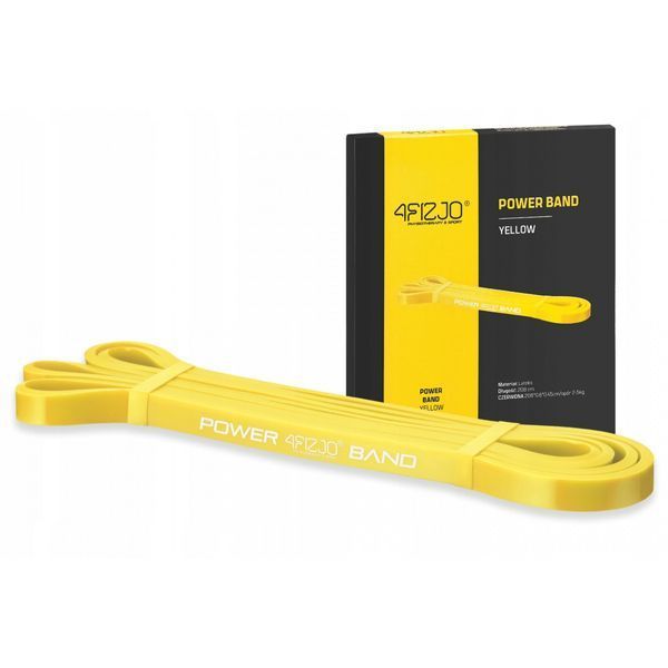 Еспандер-петля 4FIZJO Power Band 8 мм 2-5 кг резина для фітнесу і спорту Yellow (P-5907222931783) 4FJ0050 фото