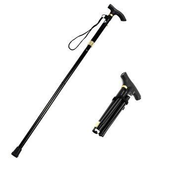 Трекінгова складна тростина Lightweight 1 Legs 28579 з ліхтариком телескопічна для літніх людей 1129918146 фото