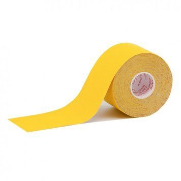 Кінезіо тейп IVN у рулоні 5см х 5м (Kinesio tape) еластичний пластир жовтий IV-6172Y фото