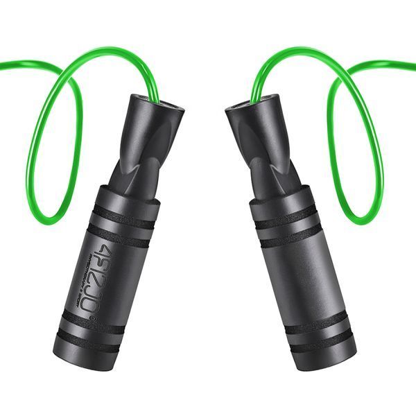 Скакалка з підшипниками 4FIZJO Basic Black/Green (P-5907739313157) 4FJ0276 фото