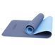 Килимок спортивний Cornix TPE 183 x 61 x 0.6 см для йоги та фітнесу XR-0003 Blue/Sky Blue XR-0003 фото 5