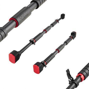Турнік розсувний 4FIZJO PRO 72-110 см Black/Red (P-5907739313263) 4FJ0259 фото