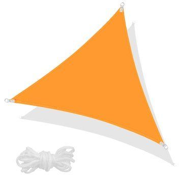 Тент-парус тіньовий для дому, саду та туризму Springos 3 x 3 x 3 м SN1019 Orange SN1019 фото