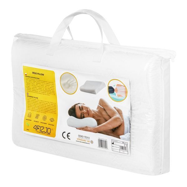 Подушка ортопедична 4FIZJO Ergo 40 x 60 см для сну White (P-5907739317018) 4FJ0406 фото