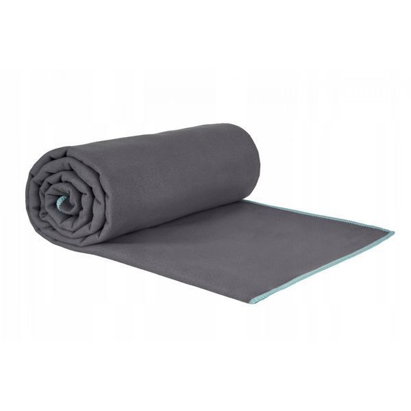 Рушник спортивний 4FIZJO 130 x 75 см з мікрофібри Grey (P-5907739317261) 4FJ0436 фото