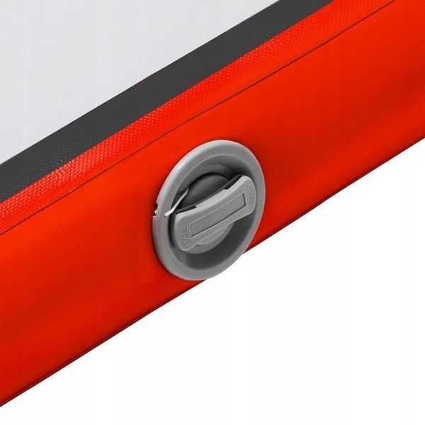 Мат гімнастичний надувний 4FIZJO Air Track Mat 600 x 200 x 20 см White/Red (P-5907739312044) P-5907739312044 фото