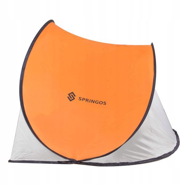 Пляжний тент Springos Pop Up 200 x 120 см PT004 Grey/Orange PT004 фото