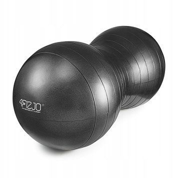 М'яч для фітнесу (арахіс) 4FIZJO Air Ball Peanut 45 x 90 см Anti-Burst Black (P-5907739312938) 4FJ0282 фото
