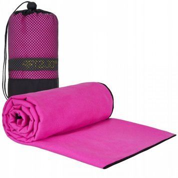 Рушник спортивний 4FIZJO 130 x 75 см з мікрофібри Pink (P-5907739317278) 4FJ0437 фото