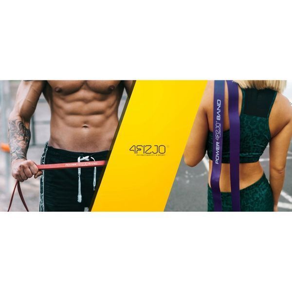 Еспандер-петля 4FIZJO Power Band 2-46 кг резина для фітнесу і спорту, набір 6 шт Mix (P-5907222931875) 4FJ0064 фото
