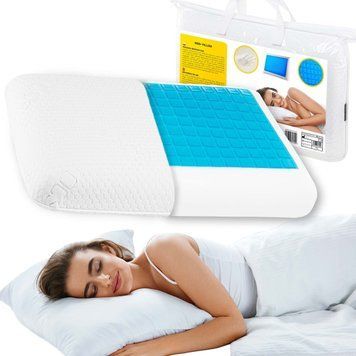 Подушка ортопедична 4FIZJO Med+ 40 x 60 см охолоджуюча для сну White (P-5907739317049) 4FJ0409 фото