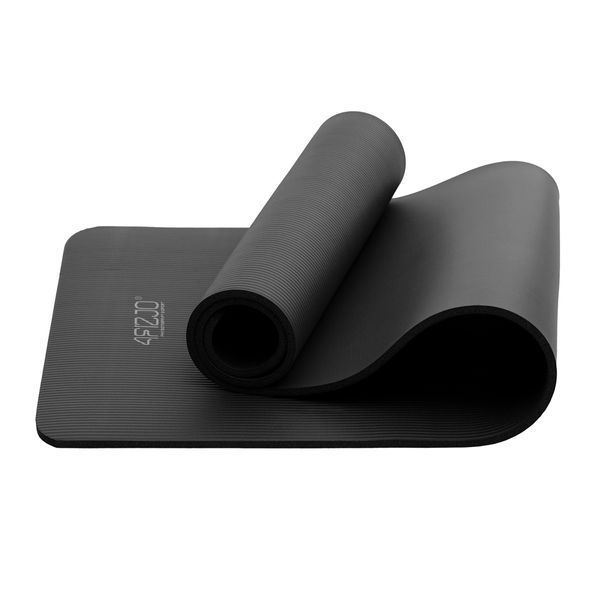 Килимок (мат) спортивний 4FIZJO NBR 180 x 60 x 1 см для йоги та фітнесу Black (P-5907222931462) 4FJ0015 фото