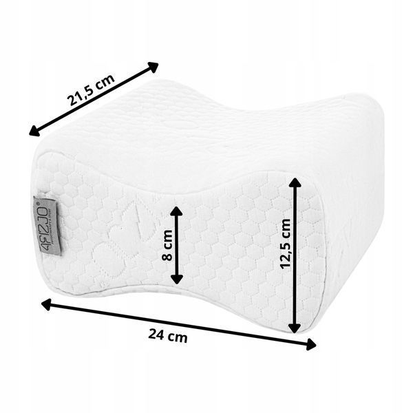 Подушка ортопедична 4FIZJO Support 24 x 21.5 см для для ніг та колін White (P-5907739317056) 4FJ0410 фото