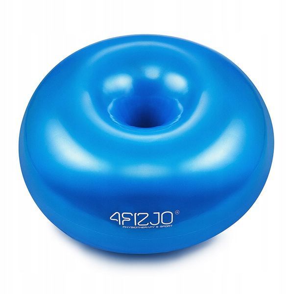 М'яч для фітнесу (пончик) 4FIZJO Air Ball Donut 50 x 27 см Anti-Burst Blue (P-5907739312969) 4FJ0284 фото