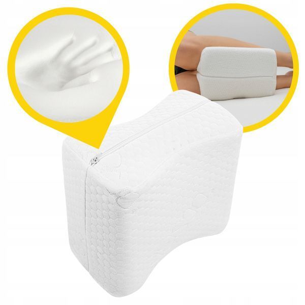 Подушка ортопедична 4FIZJO Support 24 x 21.5 см для для ніг та колін White (P-5907739317056) 4FJ0410 фото