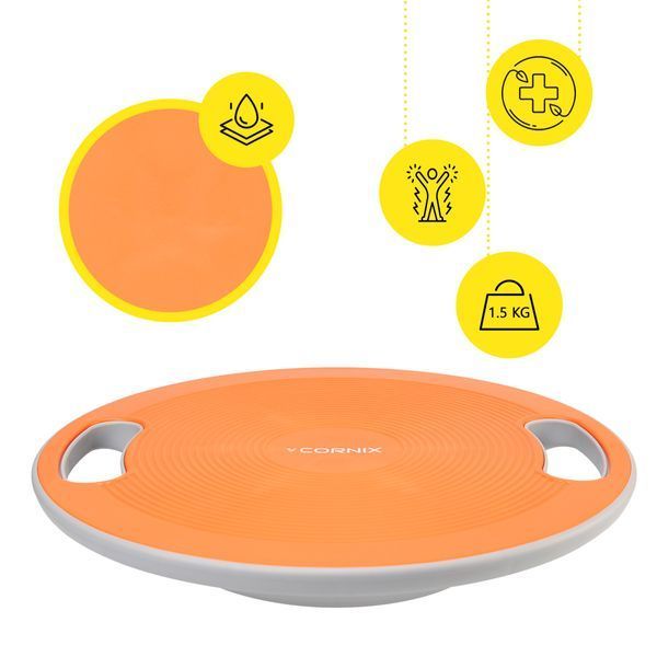 Балансувальна платформа Cornix кругла, пластикова XR-0444 Orange/Grey XR-0444 фото